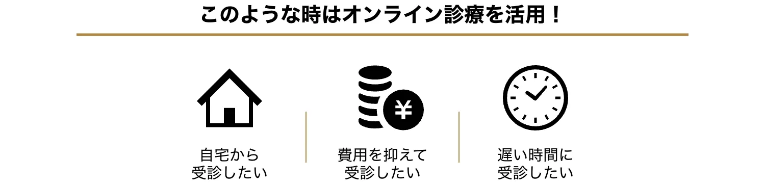 オンライン診療の特徴